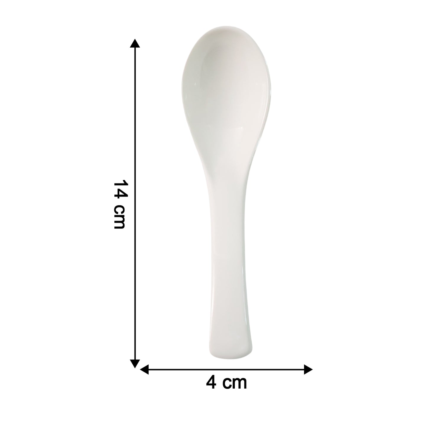 White Plastic Soup Spoon - Deep Bowl, 1 Pc - Happy Price - Image 5
