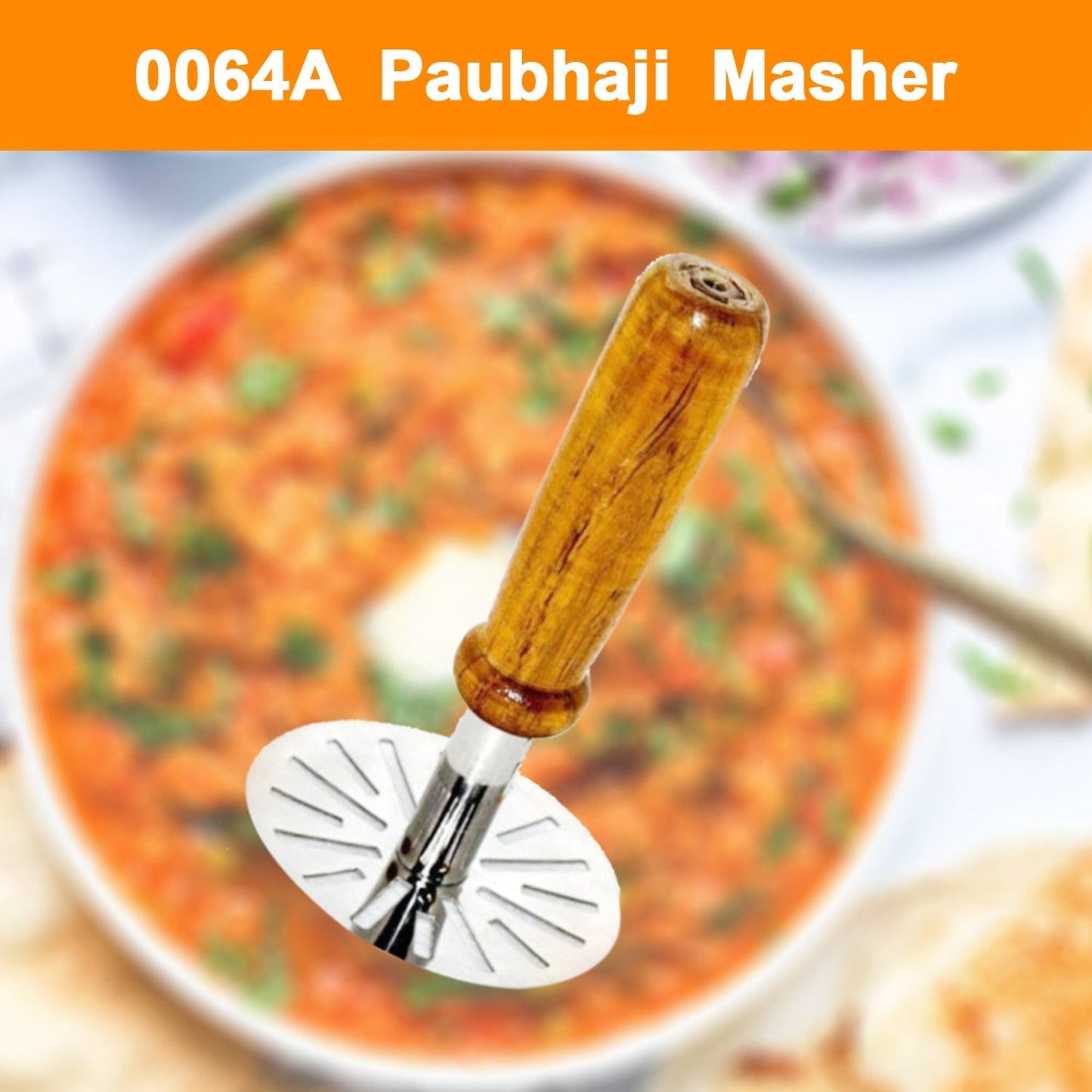 Paubhaji Masher Used In All Kinds Of Household And Kitchen Places For Mashing And Making Paubhajis. - Happy Price - Image 5