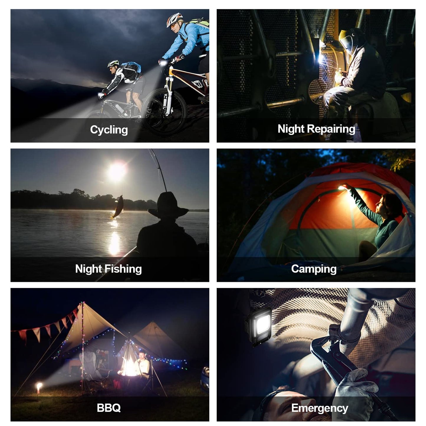 Rechargeable Keychain Mini Flashlight With 4 Light Modesultralight Portable Pocket Light With Folding Bracket Bottle Opener And Magnet Base For Camping Walking - Happy Price - Image 4