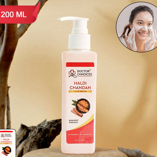 Doctor Chhoices Haldi Chandan Face Wash 200 Ml (1 Pc) - Happy Price - Image 1