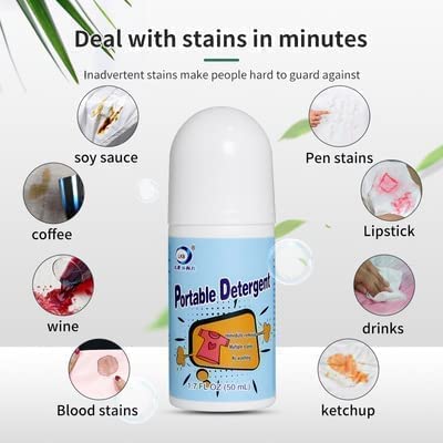 Clothes Stain Remover Bead Design Emergency Stain Rescue Roller-ball Cleaner For Natural Fabric Removes Oil Almost All Types Of Fabrics - Happy Price - Image 3
