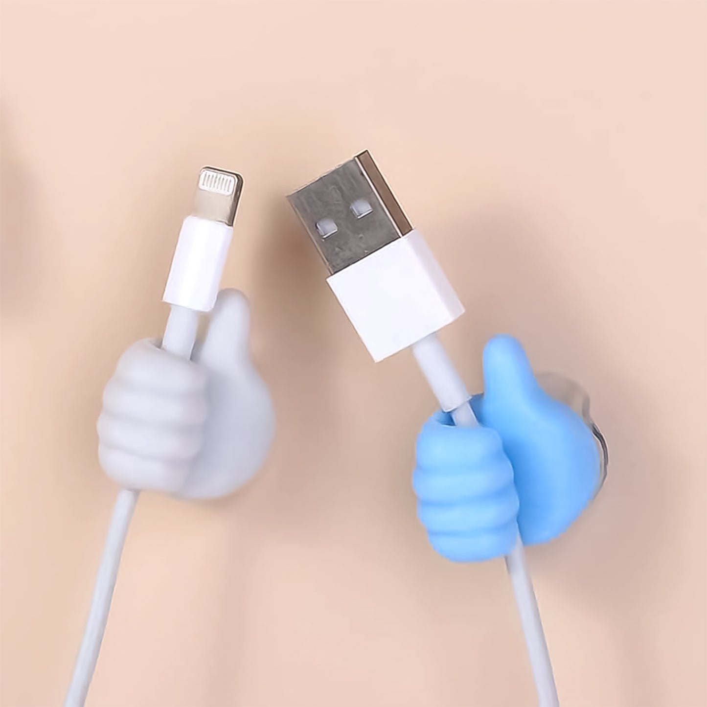 White Hand Shape Wall Hook for Keys & Cables - 1 Pc - Happy Price - Image 4