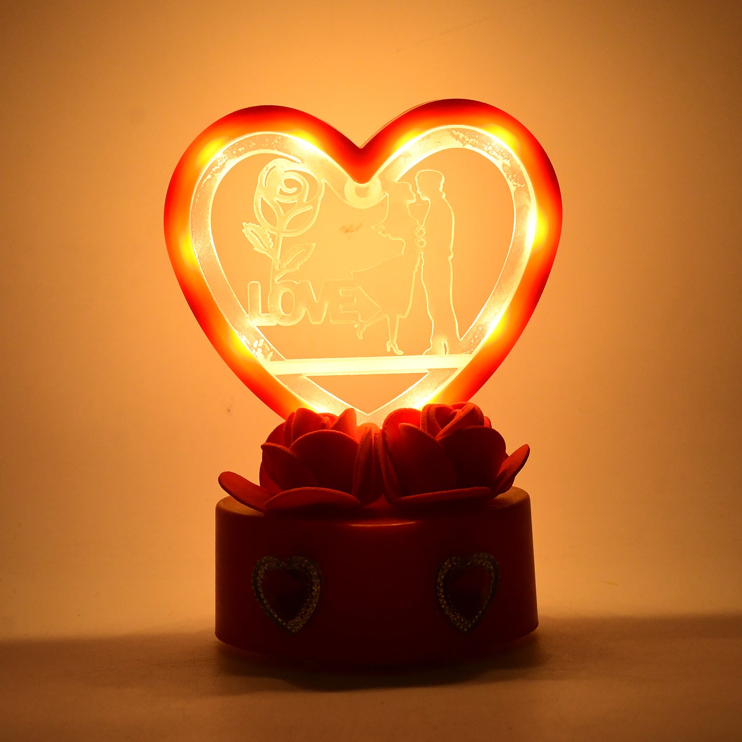 Heart-shaped Love Couple Decorative Showpiece (1 Pc) - Happy Price - Image 4