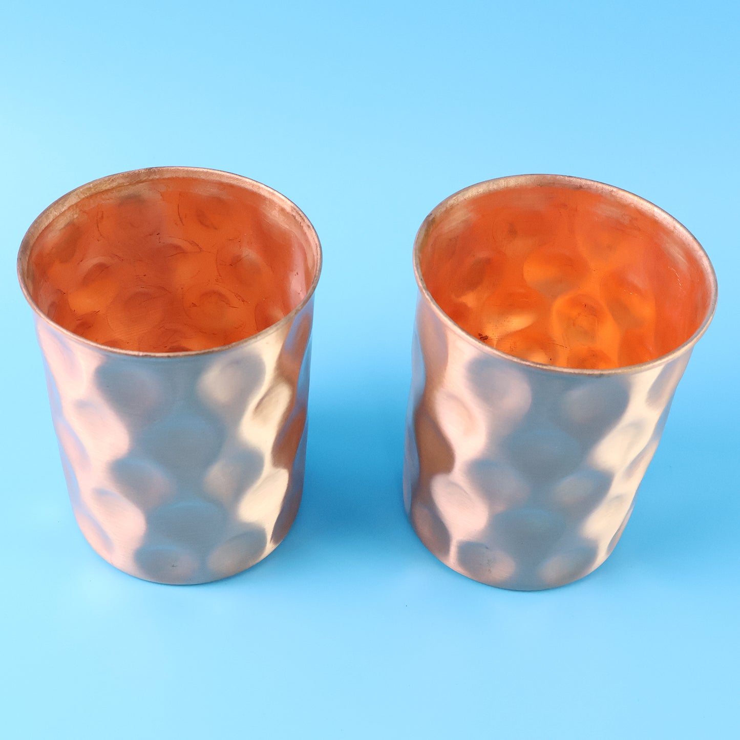 Diamond Cut Copper Water Bottle 2 Glasses With Gift Box (3 Pcs Set) - Happy Price - Image 5