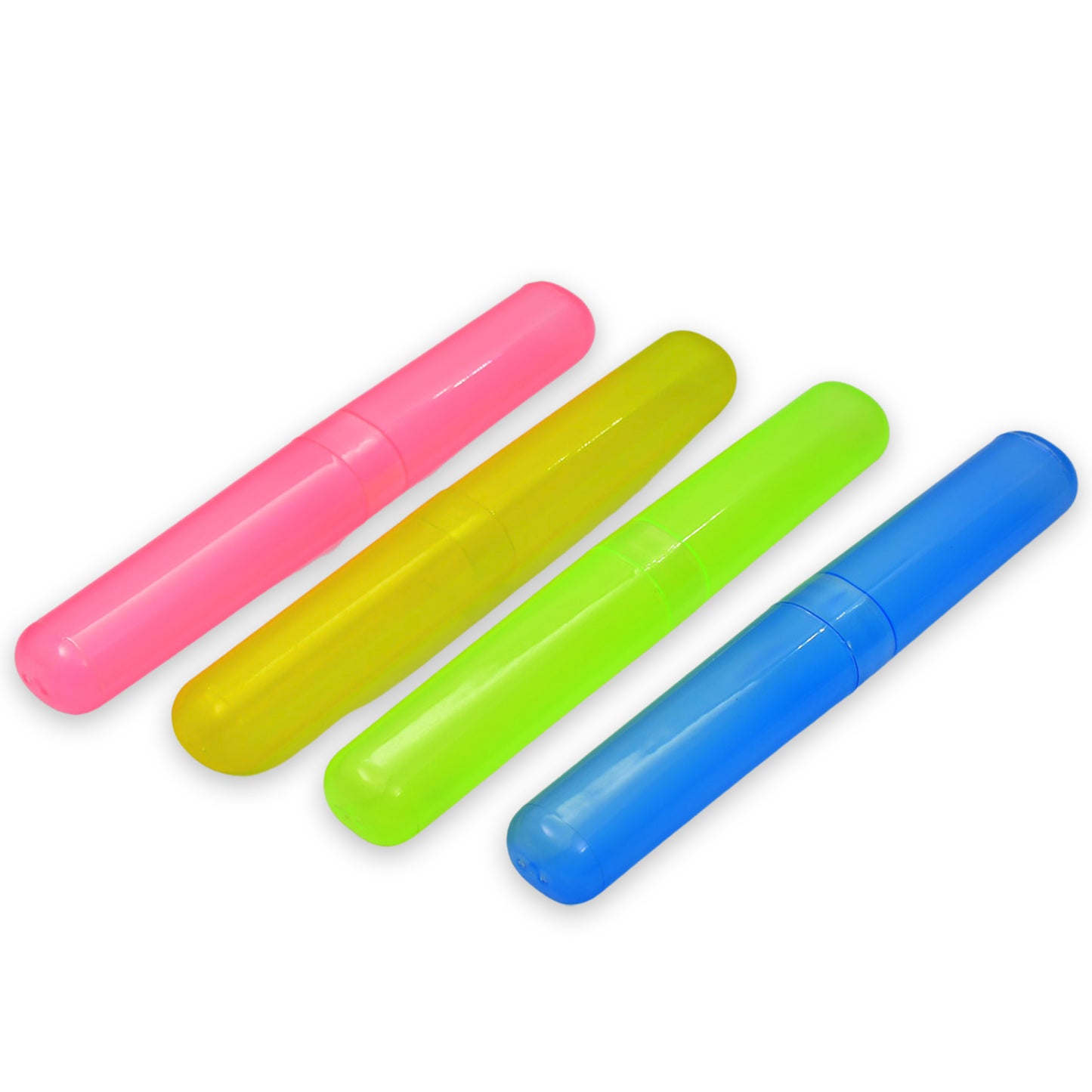 4pc Plastic Toothbrush Cover Anti Bacterial Toothbrush Container- Tooth Brush Travel Covers Case Holder Cases - Happy Price - Image 6