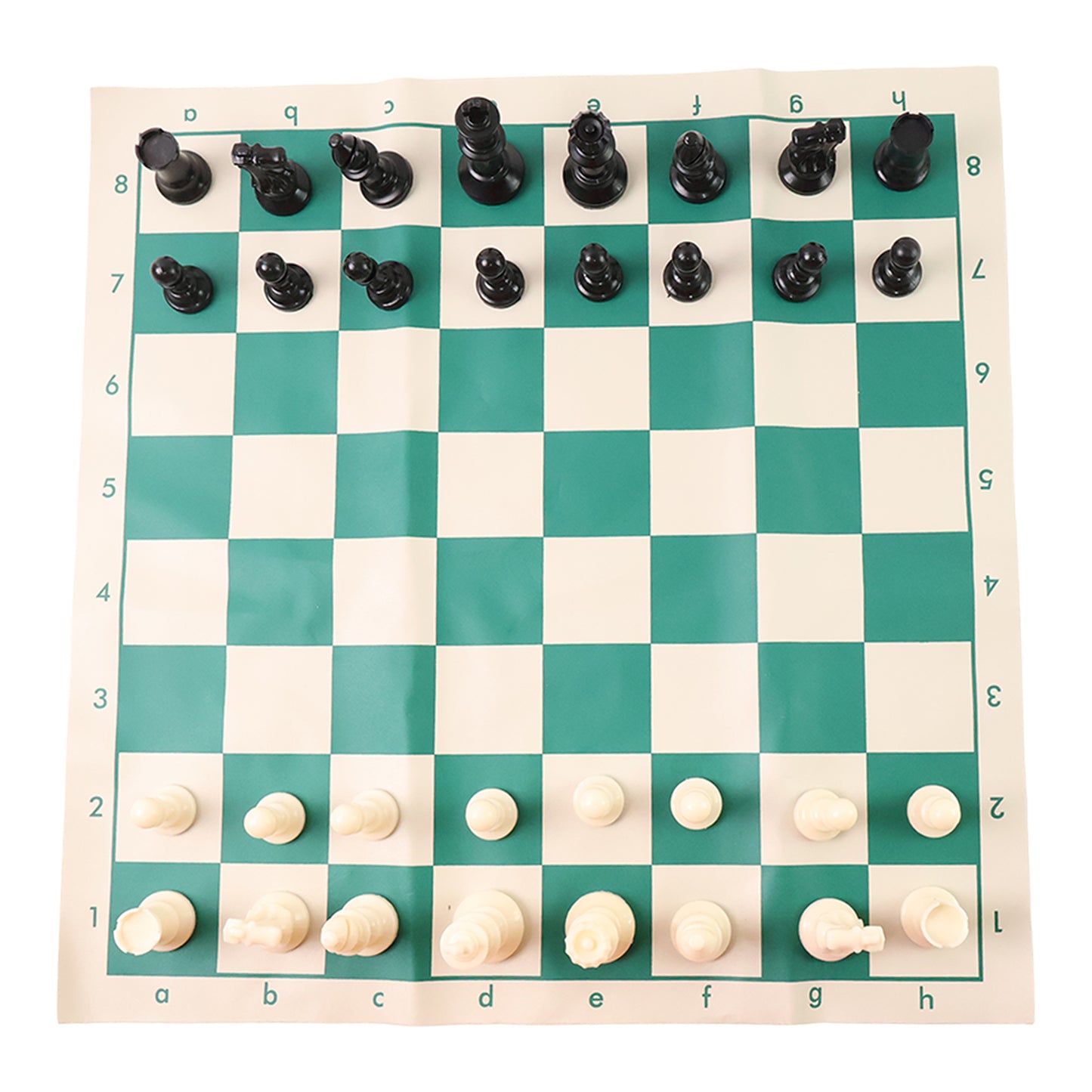 Portable Plastic Chess Set with Roll-Up Board - 1 Set - Happy Price - Image 2