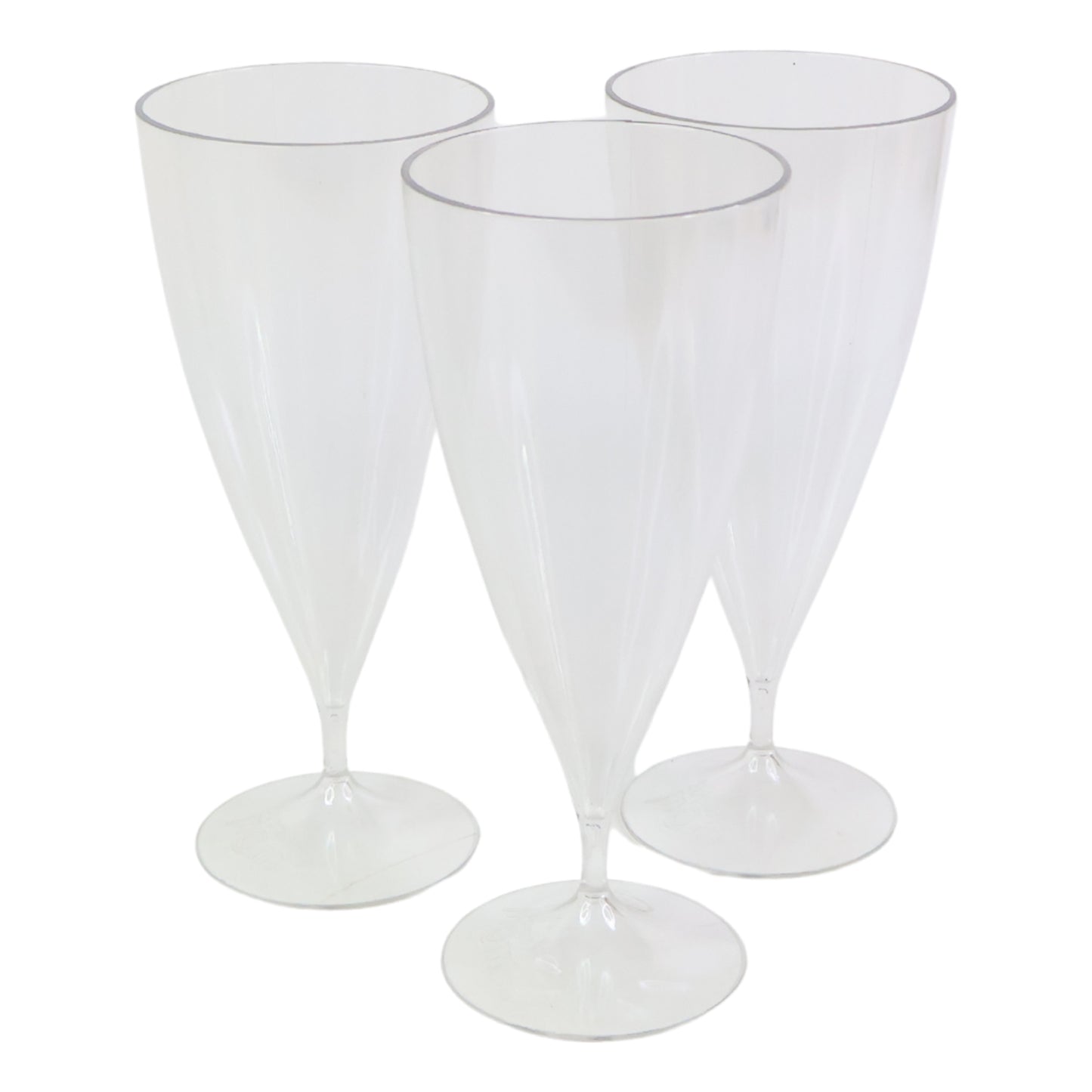 Set of 6 Plastic Shake Glasses, 230ml Each, Transparent - Happy Price - Image 2