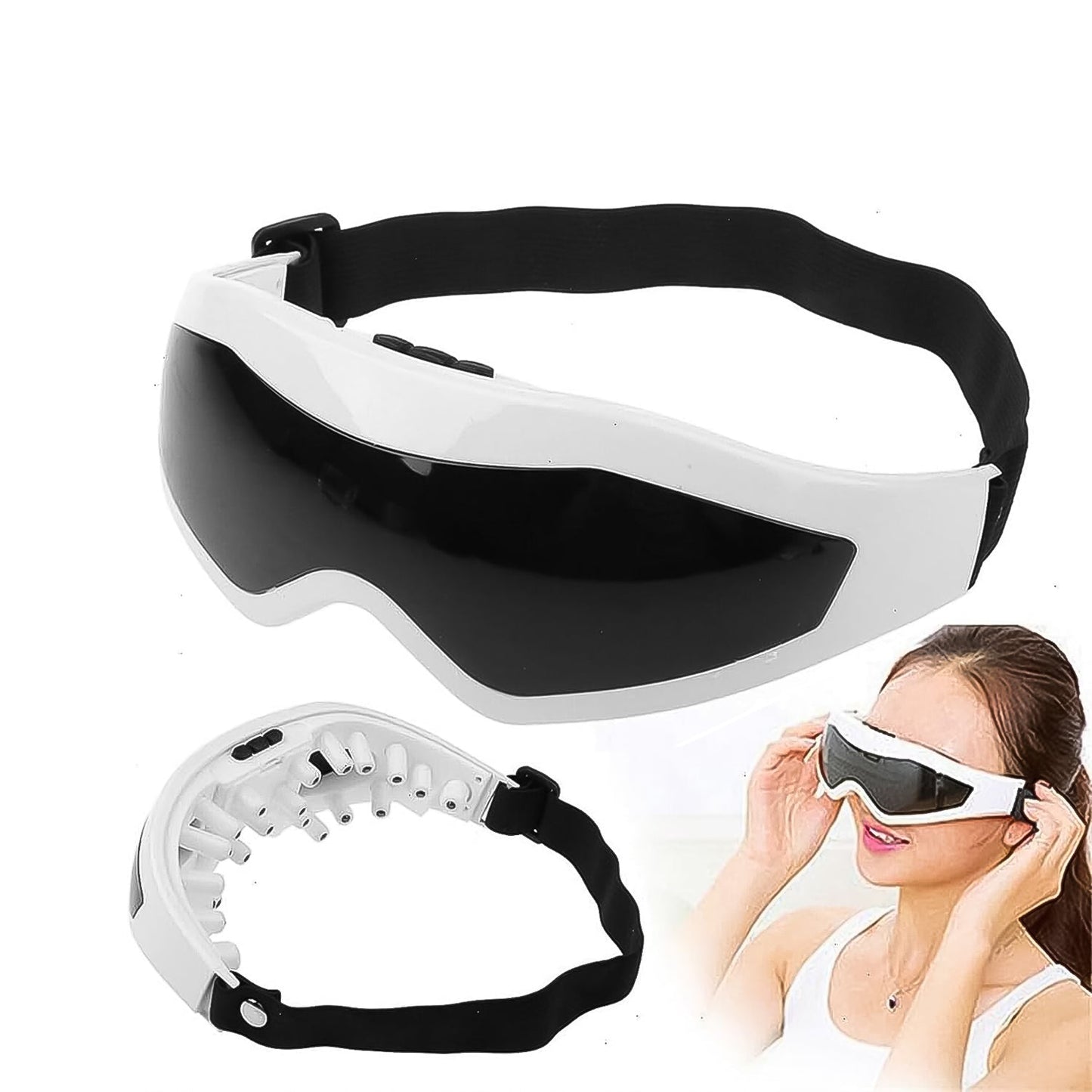 Adjustable Elastic Band Electric Eye Massager (1 Pc) - Happy Price - Image 1