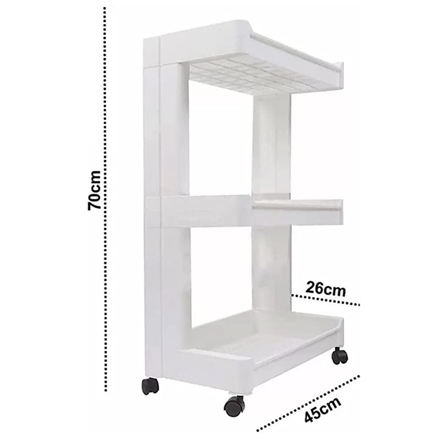 Plastic Serving Trolley Kitchen Bar Cart For Bar Living Room - Happy Price - Image 4