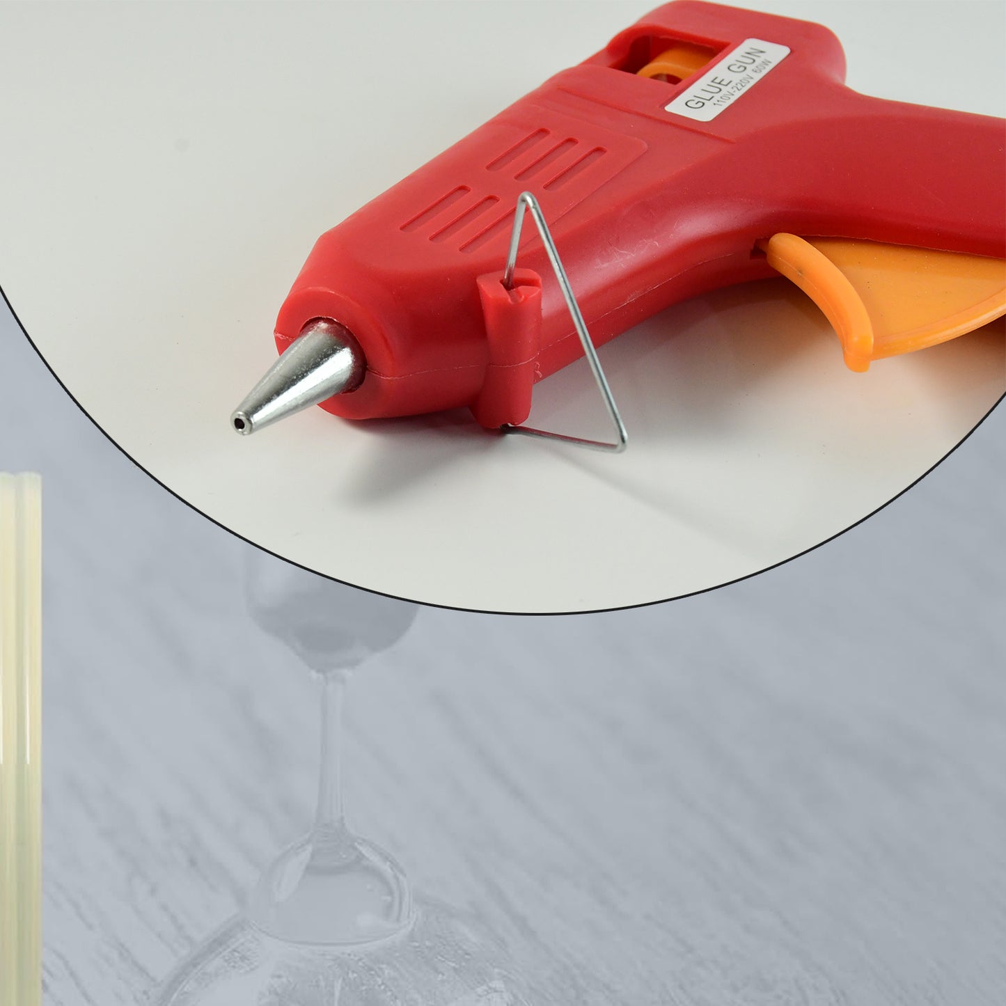 60 Watt Hot Melt Glue Gun with On/Off Switch & Glue Sticks (1 Pc) - Happy Price - Image 4