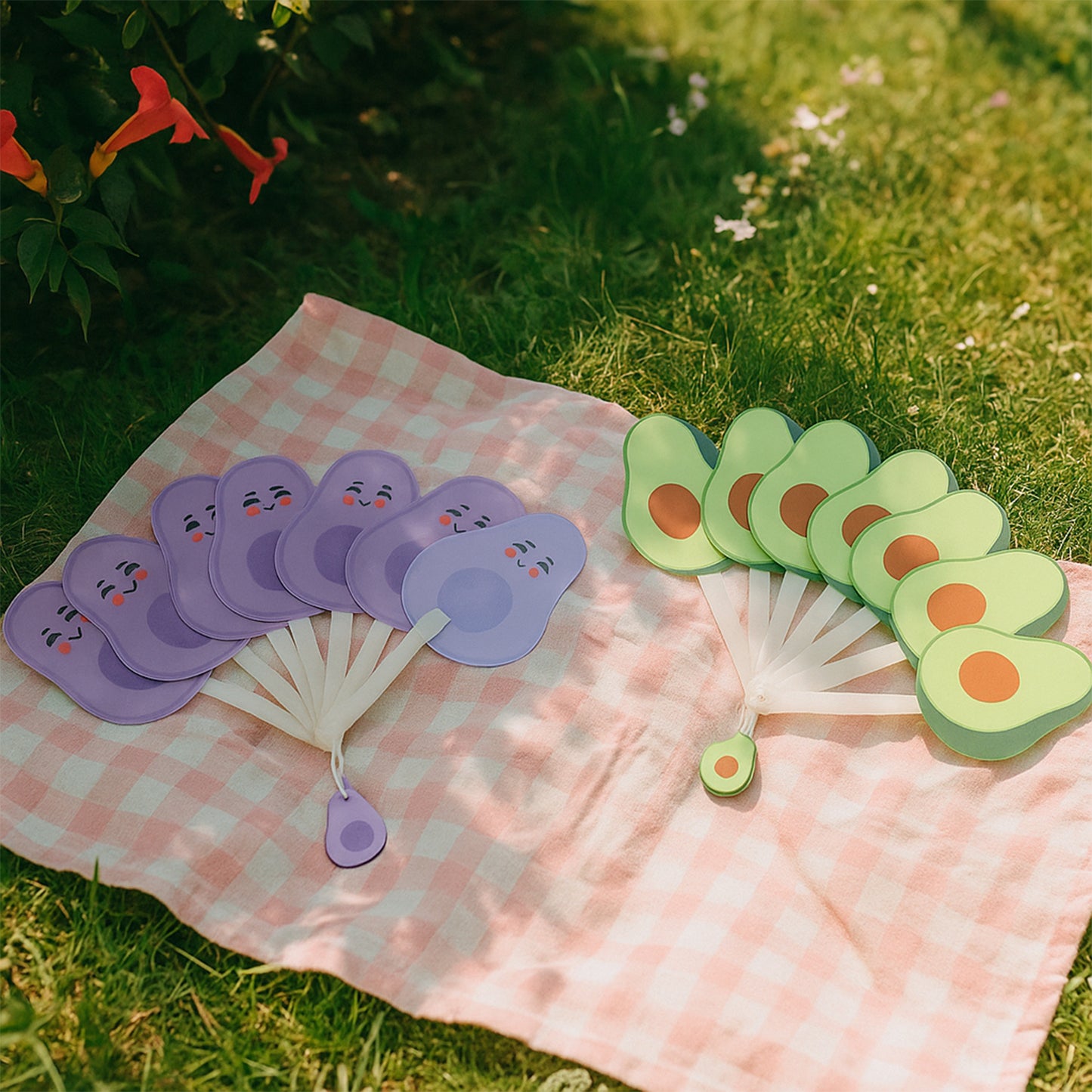 Foldable Pocket Fan with Keychain - Compact & Portable Cooling (1 Pc) - Happy Price - Image 4