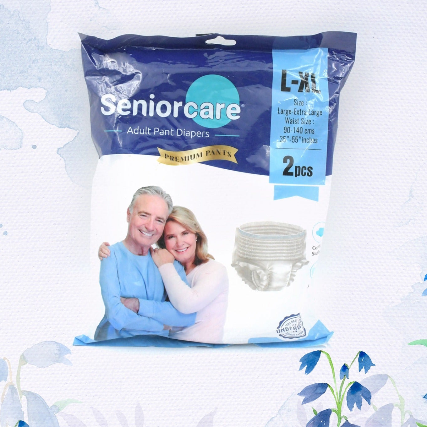 0970 Large - Extra Large Senior Care Adult Pull Up Diaper Pants (Waist Size (90-140 Cm  35 -55 Inch) Adult Diapers  ( Large - Extra Large L-xl2pc) - Happy Price - Image 1