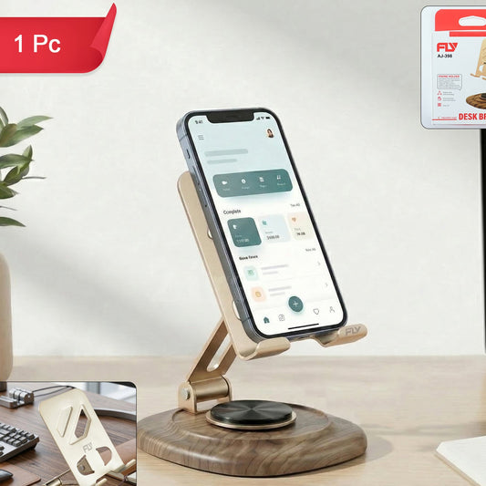 Adjustable Metal Desk Phone Stand With Plastic Base (1 Pc)