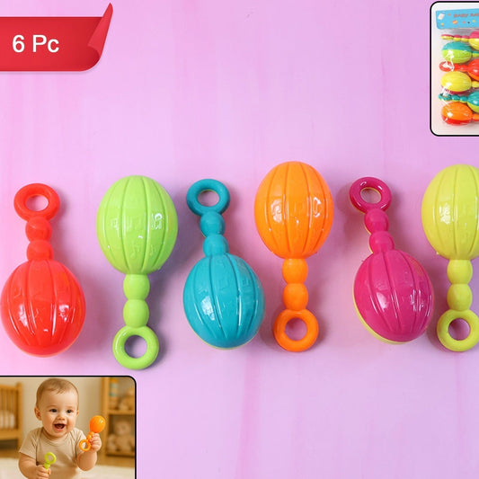 Baby Hand Rattle Toy - 6 Piece Set for Early Sensory Play - Happy Price - Image 1