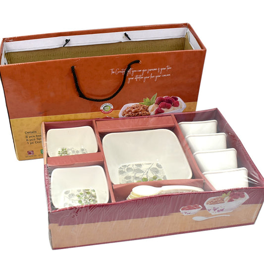 13 Pc Pudding Set Used As A Cutlery Set For Serving Food Purposes And Sweet Dishes And All In All Kinds Of Household And Official Places Etc. - Happy Price - Image 1