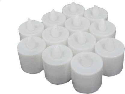 Festival Decorative LED Tealight Candles - White (Pack of 24)