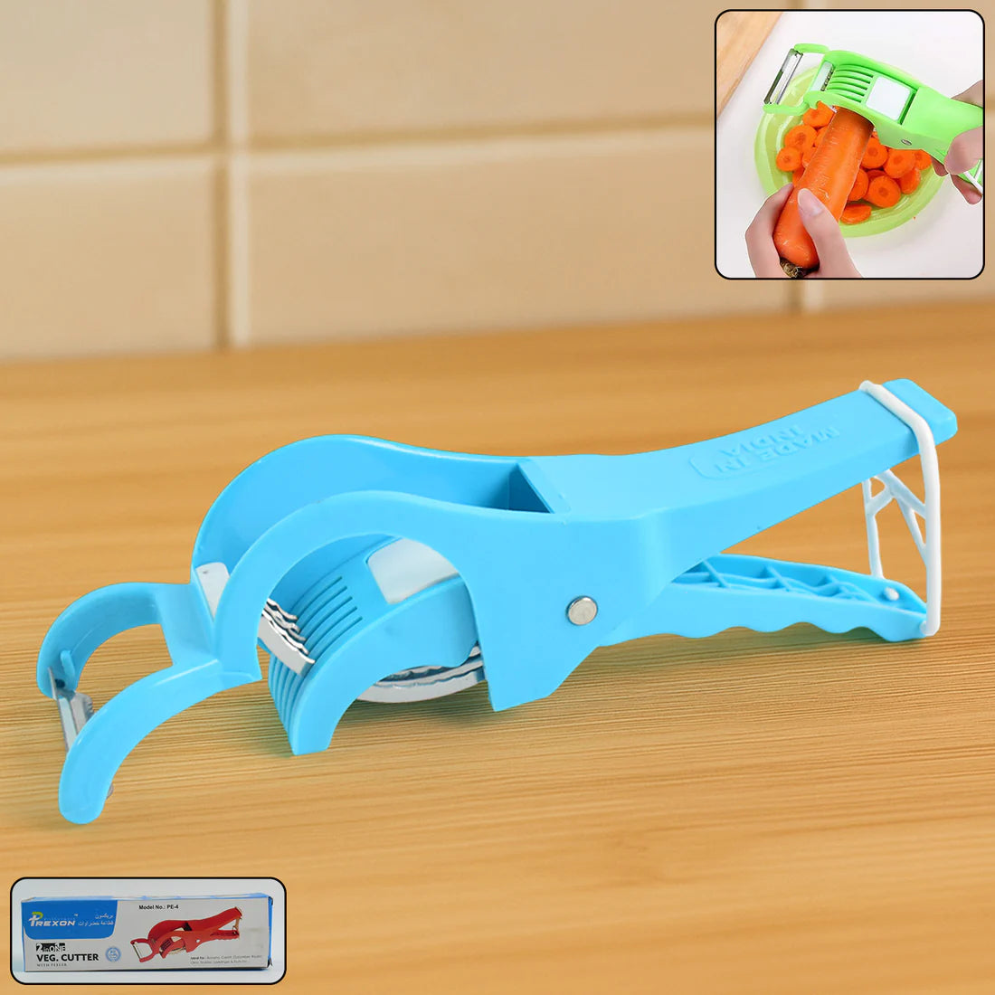 2-in-1 Multipurpose Handheld Vegetable Cutter - Happy Price - Image 3