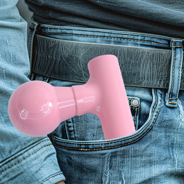 Black Mini Pocket Size Vibrator Full Body Massager Cordless One Button Operation For Body Pain  Relaxation - Happy Price - Image 5