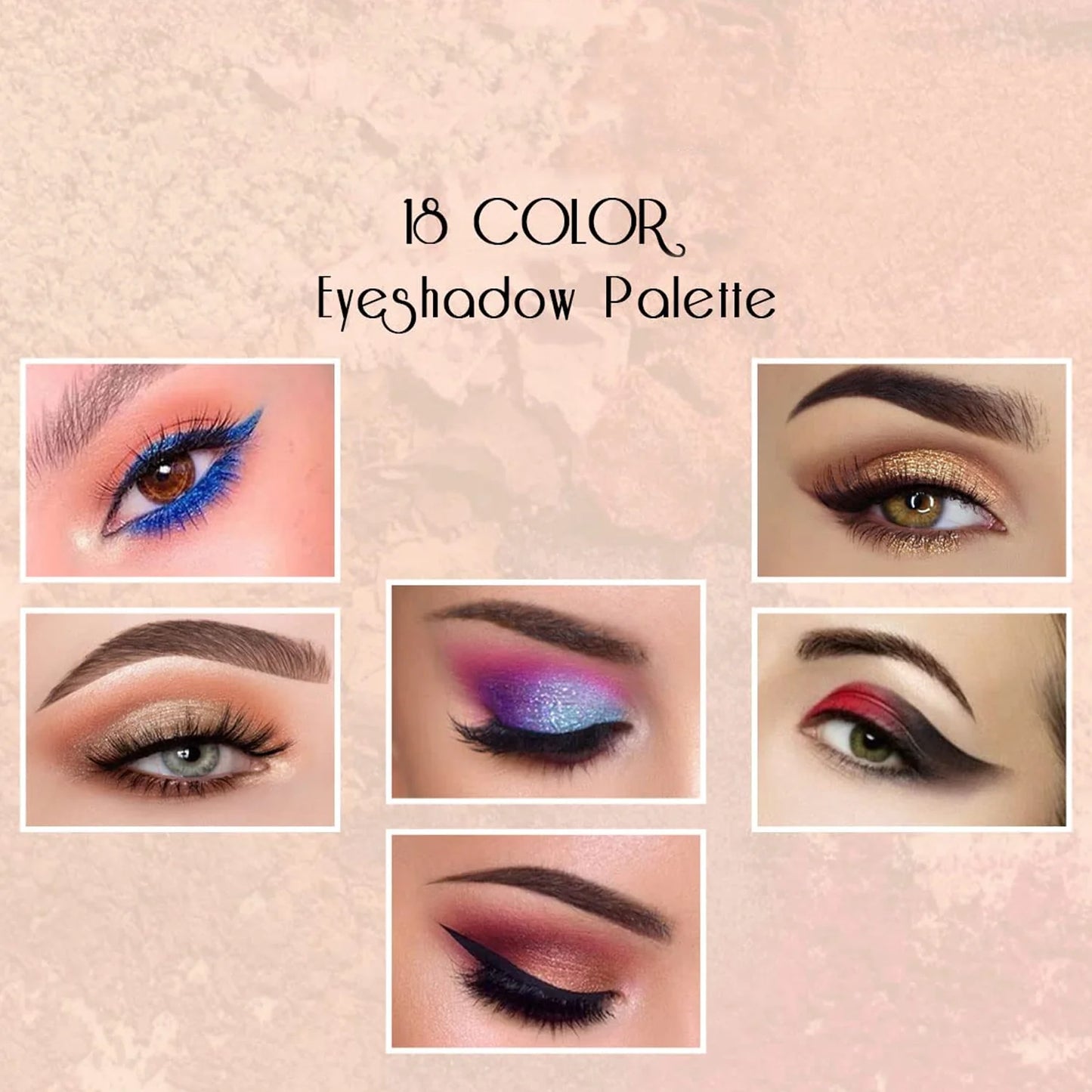 18 Color Shimmer Eyeshadow Palette - 12 Gm - Happy Price - Image 2