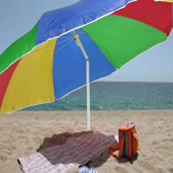 Polyester Garden Umbrella for Beach & Lawn - Waterproof Sun Protection (1pc)