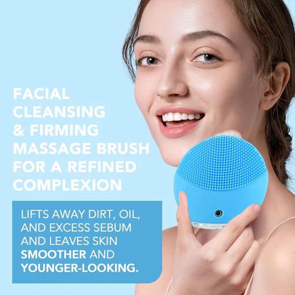 Silicone Facial Cleansing Brush & Massager - USB Rechargeable (1 Pc) - Happy Price - Image 3