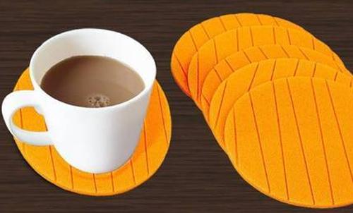 6 Pcs Useful Round Shape Plain Silicone Cup Mat Coaster Drinking Tea Coffee Mug Wine Mat For Home - Happy Price - Image 5