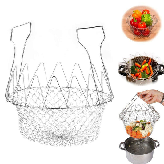 Foldable Strainer Chef Basket - Happy Price - Image 1