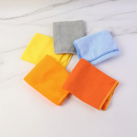 Multipurpose Microfiber Cleaning Cloths - 5 Pcs, 30x30cm - Happy Price - Image 1