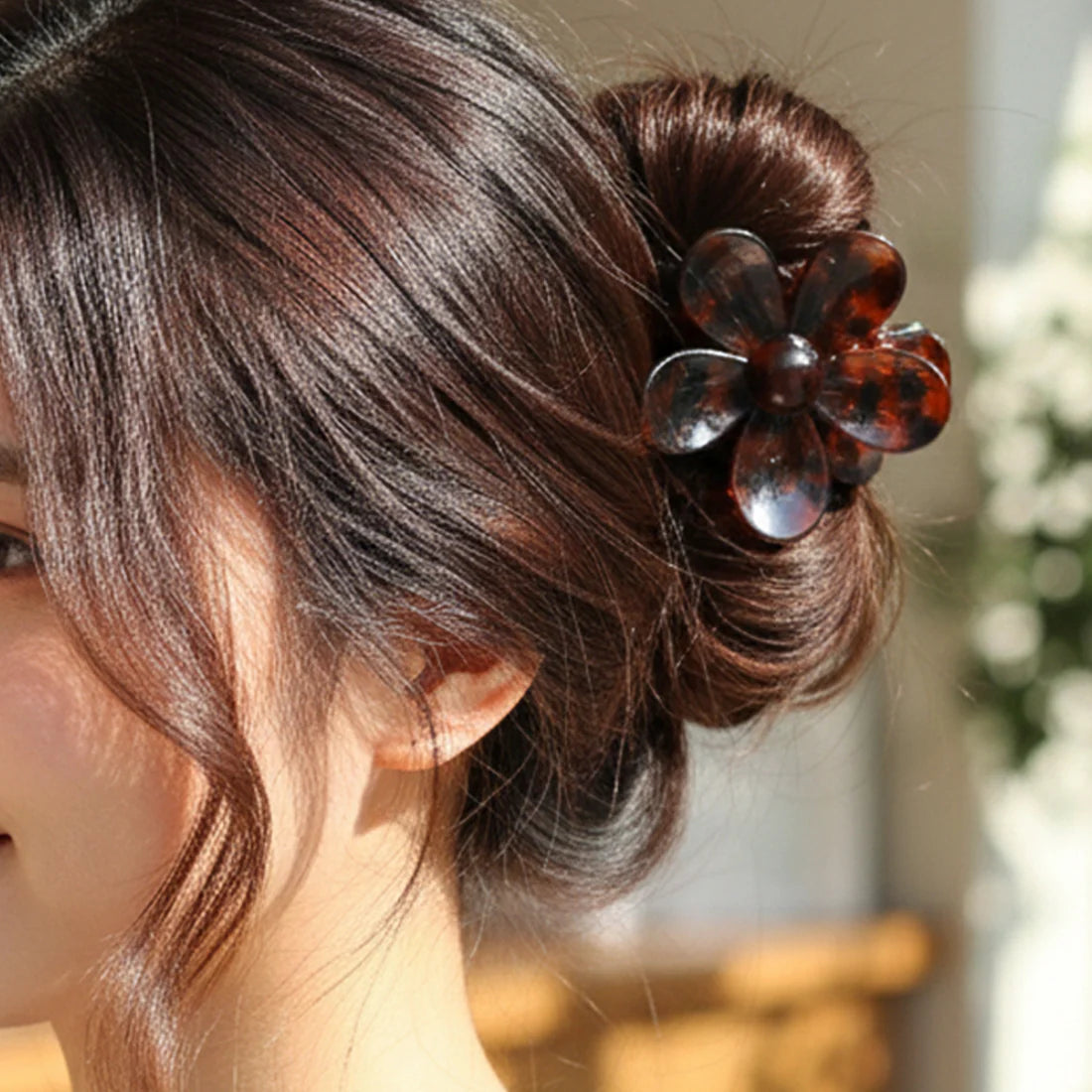 Large Flower Hair Claw Clip for Women & Girls (1 Pc) - Happy Price - Image 3