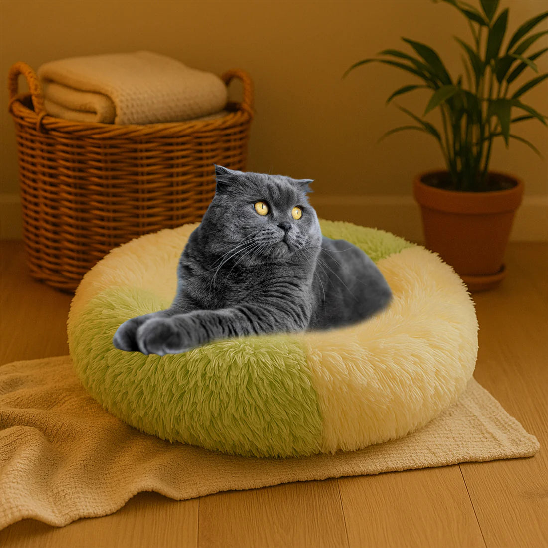 Cute Cat   Dog Sleeping Bed Pet Supplies  Dog Supplies  Beds (1 Set) - Happy Price - Image 2