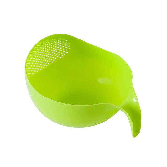 Rice Bowl Thick Drain Basket With Handle - Happy Price - Image 1