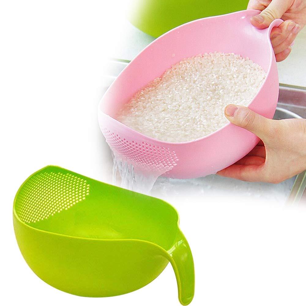 Rice Bowl Thick Drain Basket With Handle - Happy Price - Image 4