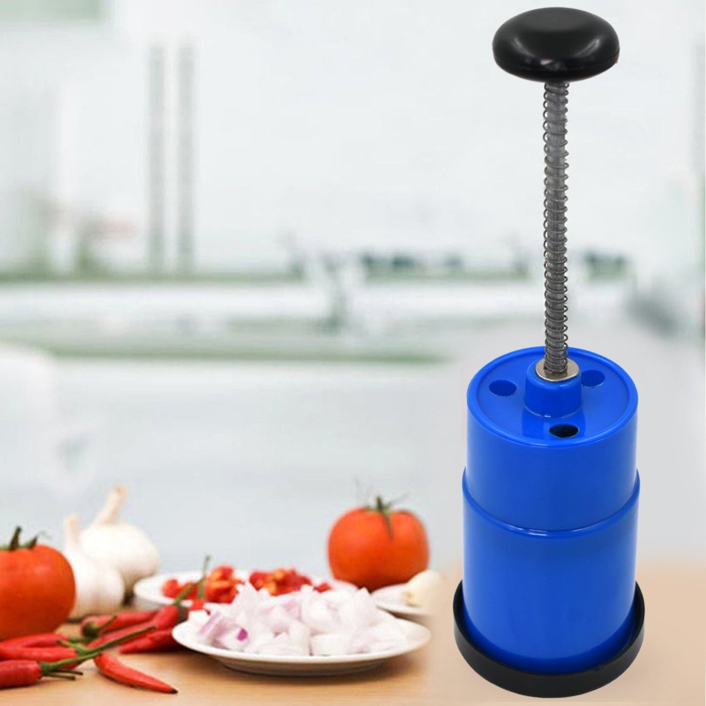 Onion Vegetable Hand Press Cutting Chopper (1 Pc  Mix Color) - Happy Price - Image 3