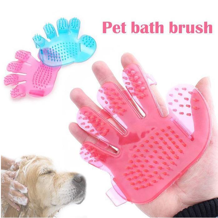 Rubber Pet Cleaning Massaging Grooming Glove Brush - Happy Price - Image 2