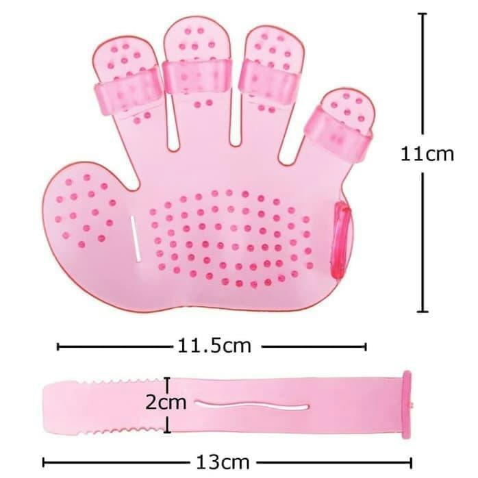 Rubber Pet Cleaning Massaging Grooming Glove Brush - Happy Price - Image 4