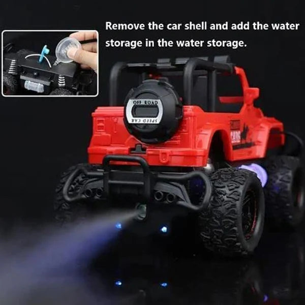 Mist Spray Race Car Toy Off Road Speed Car With Smoke (Water Sprayer Mist With Light) High Strength Climbing Power  Smoke Effect (Color May Vary) Kids - Happy Price - Image 3