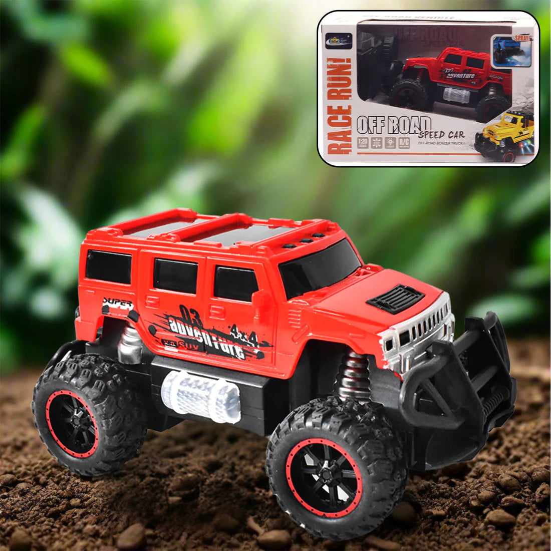 Mist Spray Race Car Toy Off Road Speed Car With Smoke (Water Sprayer Mist With Light) High Strength Climbing Power  Smoke Effect (Color May Vary) Kids - Happy Price - Image 1