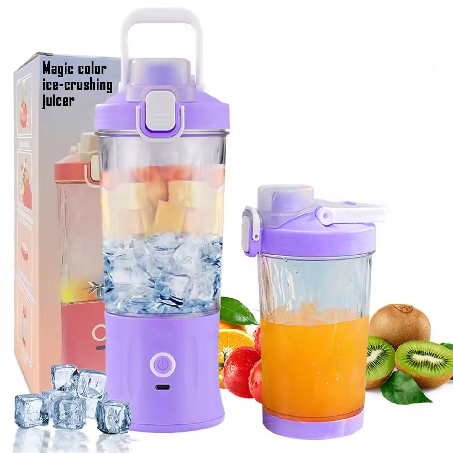 Electric Multi-Blade Blender with LED Light - 600ml Capacity - Happy Price - Image 1