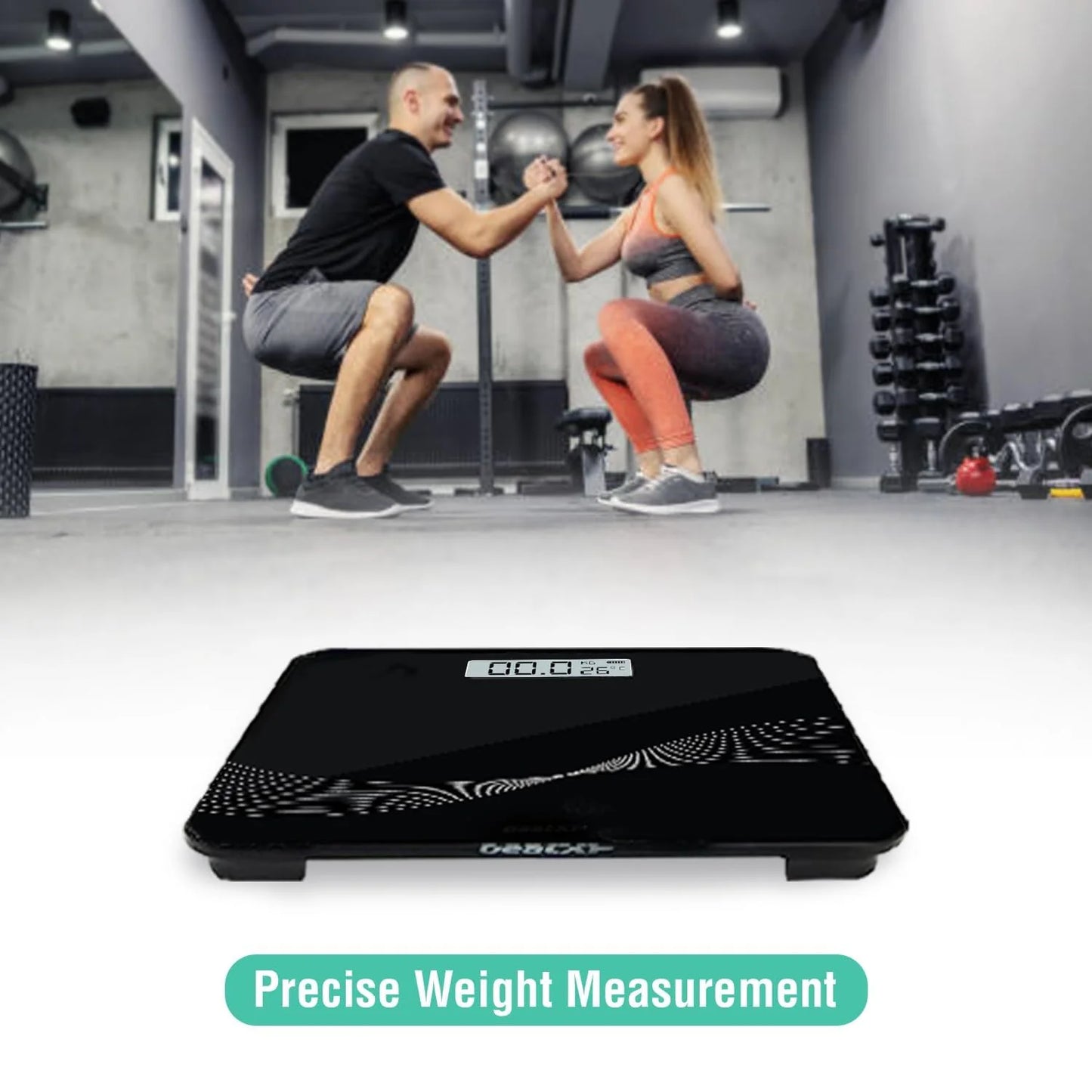 Digital Personal Weighing Scale - Slim Tempered Glass with Large LCD Display (1 Pc) - Happy Price - Image 4