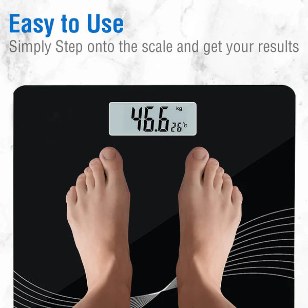 Digital Personal Weighing Scale - Slim Tempered Glass with Large LCD Display (1 Pc) - Happy Price - Image 3