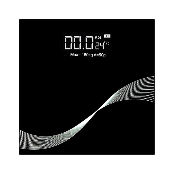 Digital Personal Weighing Scale - Slim Tempered Glass with Large LCD Display (1 Pc) - Happy Price - Image 2