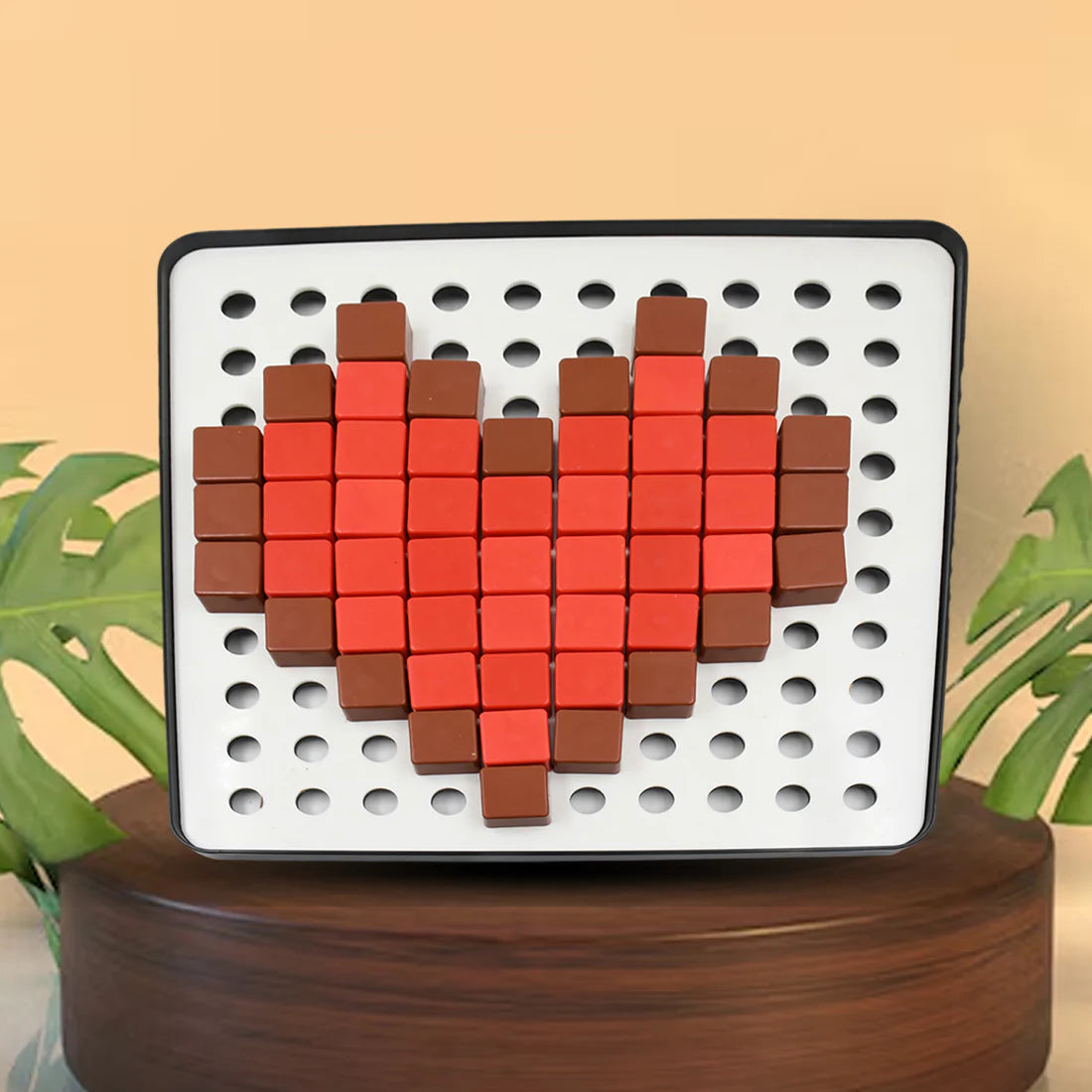 Pixel Cubes Toy For Children Early Education Pixel Game Educational Board Games Board Birthday Gift For Kids Learning Math Toy Brain Games Math Puzzle (Approx 180 Cubes With Pixel Board  Book)
