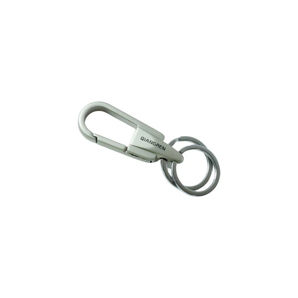 Durable Metal Carabiner Keychain with Dual Rings - 1 Pc - Great Price - Image 1
