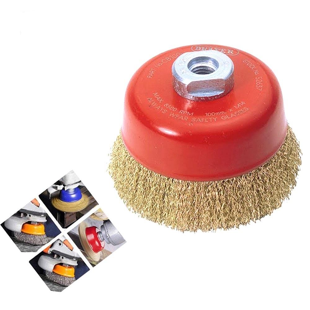 Wire Wheel Cup Brush (Gold) - Happy Price - Image 5