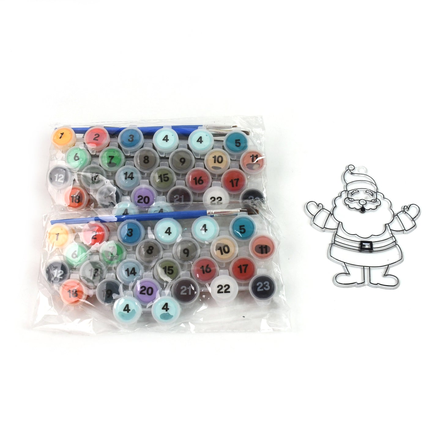 Paint By Number Kits 2 Set 24 Number Color 6 Paint Brushes (2 Set) - Happy Price - Image 4