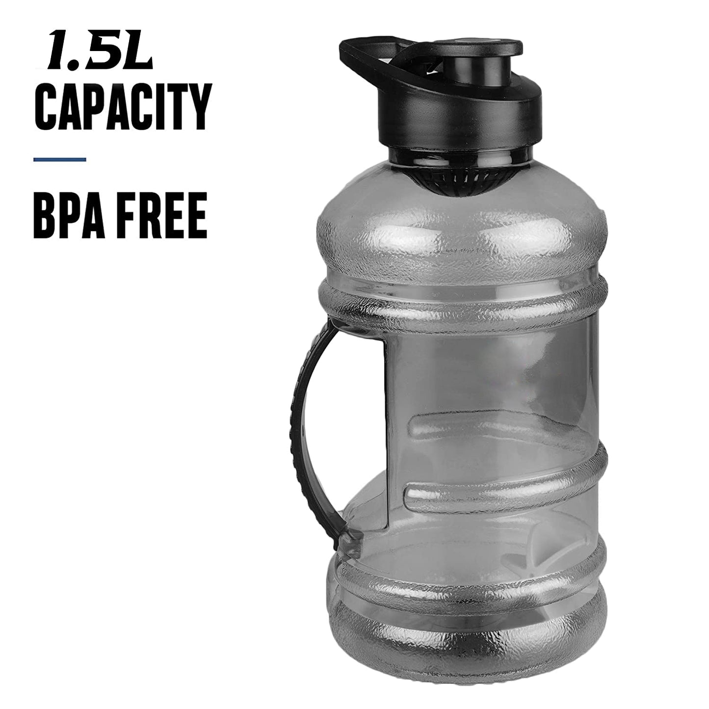 Sports Gym 1.5 Liters Gallon Water Bottle With Mixer And Strainer - Happy Price - Image 2