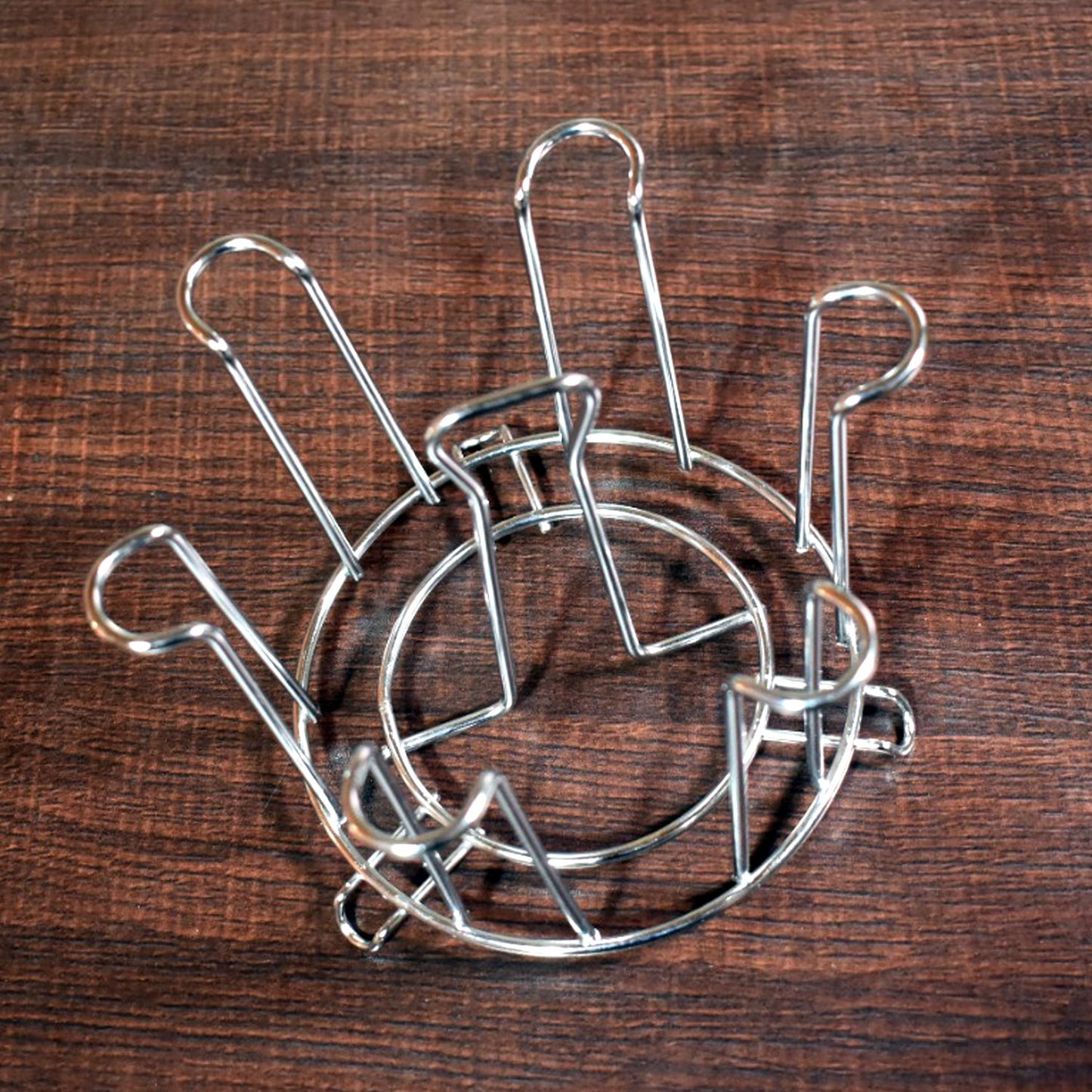 Ss Round Glass Stand Used For Holding Sensitive Glasses And All Present In All Kinds Of Kitchens Of Official And Household Places Etc. - Happy Price - Image 3