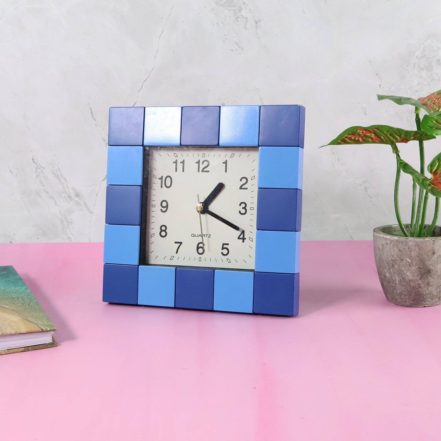 Square Quartz Table Clock - 1 Pc, Easy Read Dial - Happy Price - Image 5