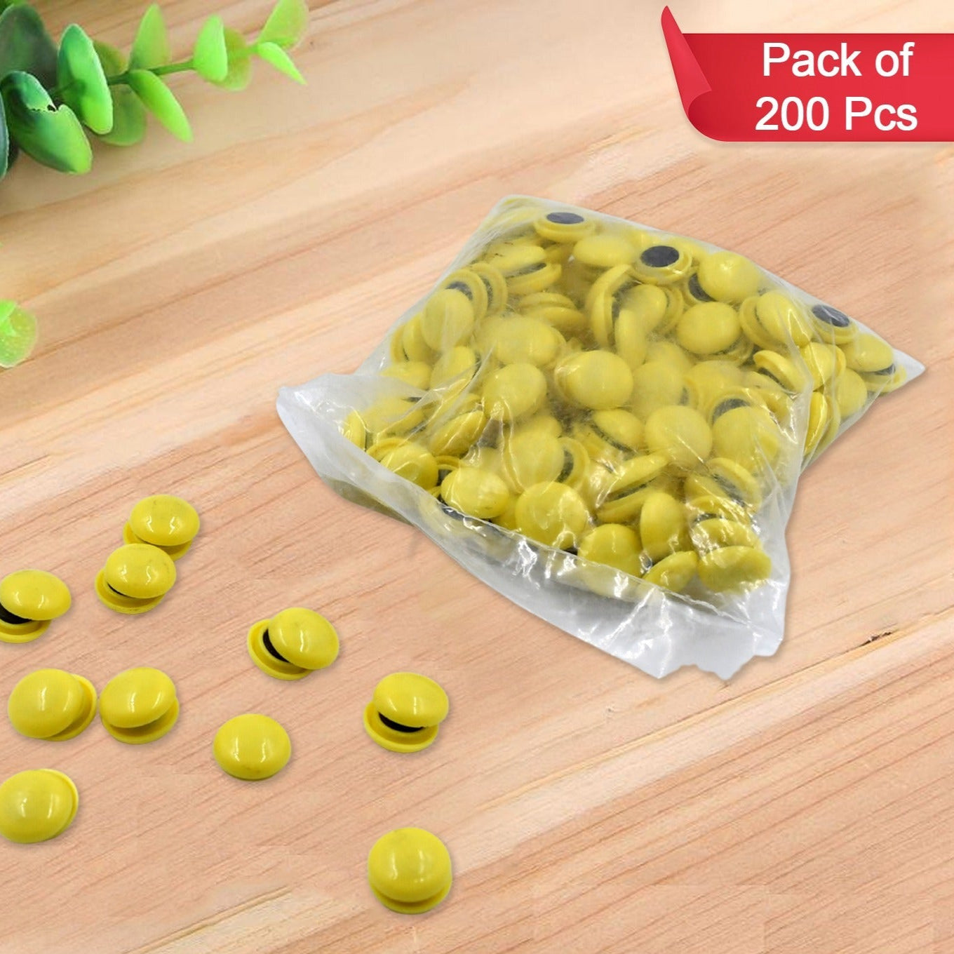 White Board Magnetic Particle Circle 2cm Color Magnetic Nail Household Teaching Magnet Strong Plastic Magnetic Buckle (Pack Of 200pc) - Happy Price - Image 1