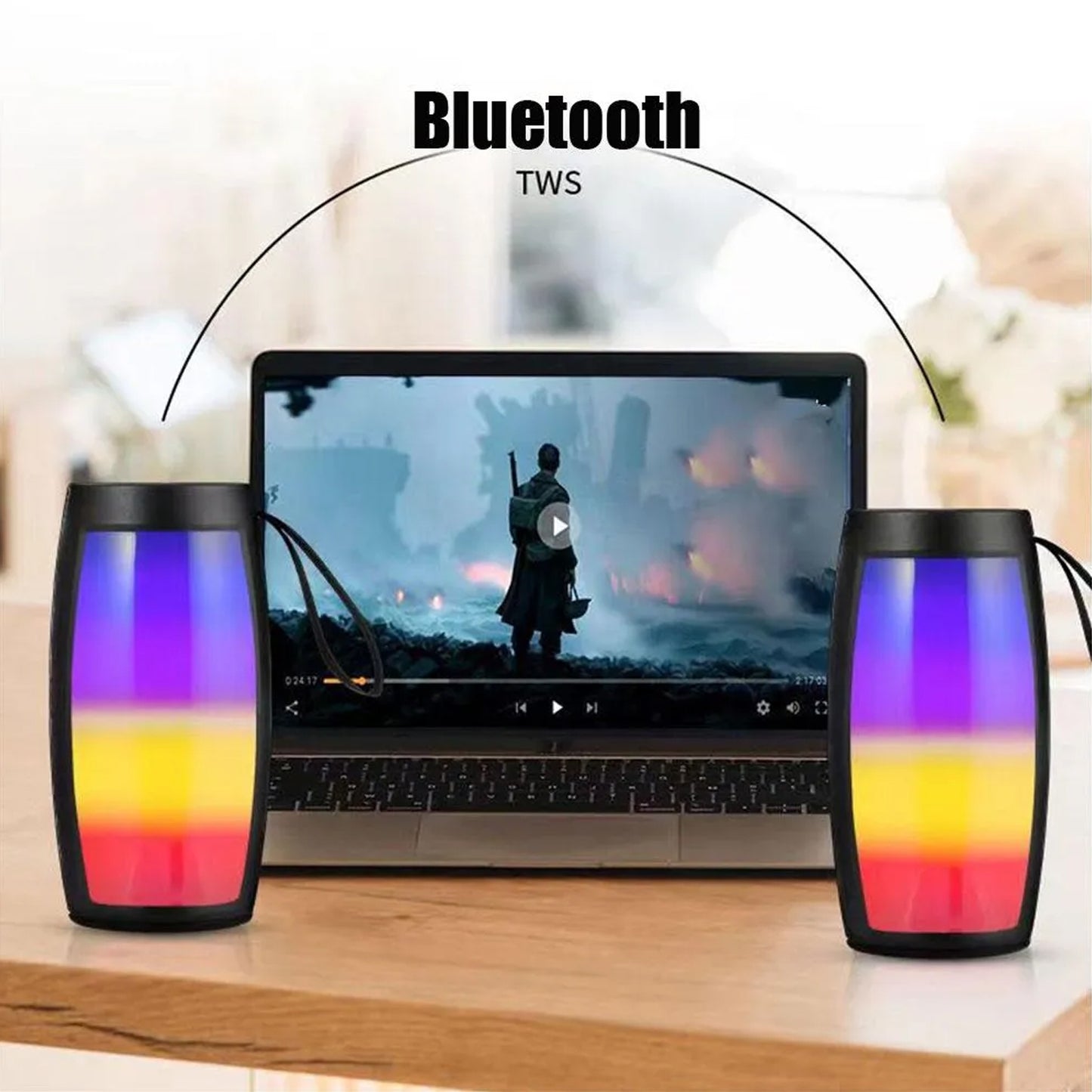 Portable Bluetooth Speaker with Disco Light - Travel & Party Ready - Happy Price - Image 7